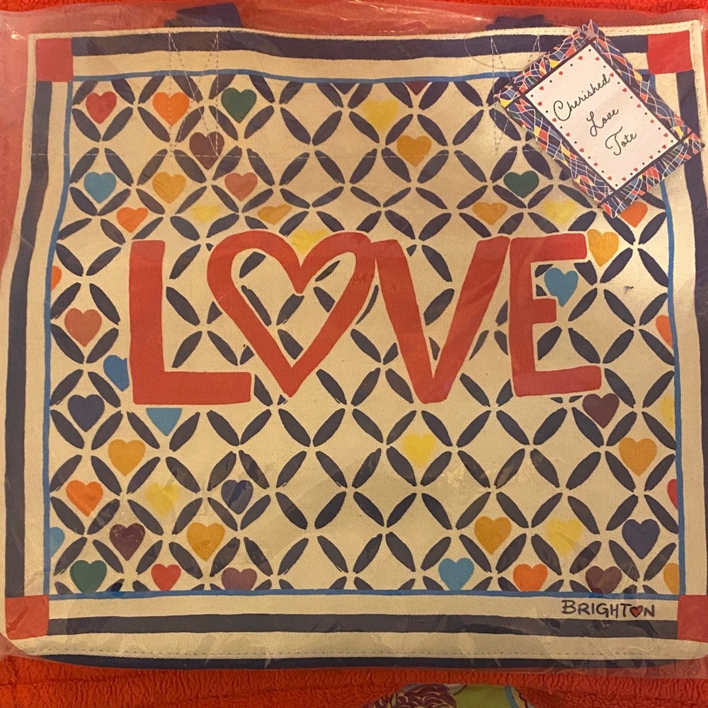 Brighton Multicolor 'LOVE' Pattern Tote Panel